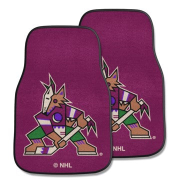 Wholesale-Arizona Coyotes 2-pc Carpet Car Mat Set NHL Auto Floor Mat - 2 piece Set - 17" x 27" SKU: 10661