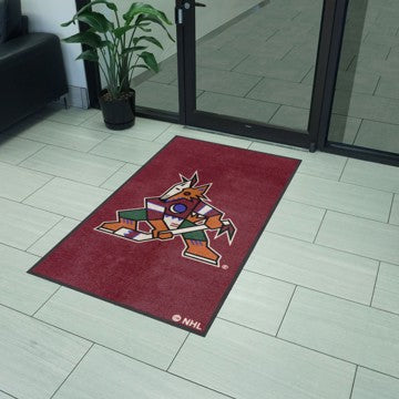 Wholesale-Arizona Coyotes Coyotes 3X5 High-Traffic Mat with Rubber Backing NHL Commercial Mat - Portrait Orientation - Indoor - 33.5" x 57" SKU: 12874