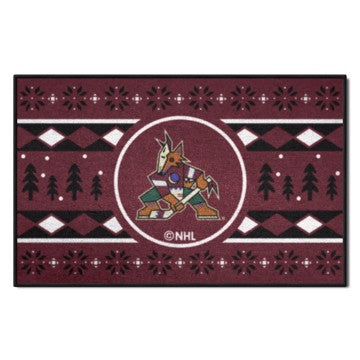 Wholesale-Arizona Coyotes Holiday Sweater Starter Mat NHL Accent Rug - 19" x 30" SKU: 26866