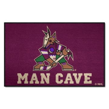 Wholesale-Arizona Coyotes Man Cave Starter NHL Accent Rug - 19" x 30" SKU: 14474