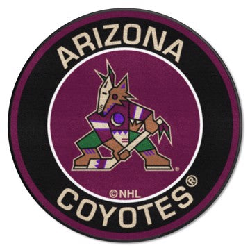 Wholesale-Arizona Coyotes Roundel Mat NHL Accent Rug - Round - 27" diameter SKU: 18883