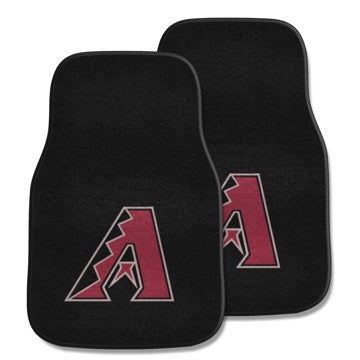 Wholesale-Arizona Diamondbacks 2-pc Carpet Car Mat Set MLB Auto Floor Mat - 2 piece Set - 17" x 27" SKU: 6511