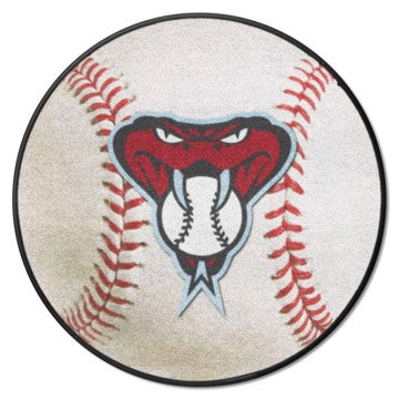 Wholesale-Arizona Diamondbacks Baseball Mat MLB Accent Rug - Round - 27" diameter SKU: 29008