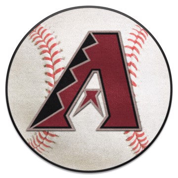 Wholesale-Arizona Diamondbacks Baseball Mat MLB Accent Rug - Round - 27" diameter SKU: 6510