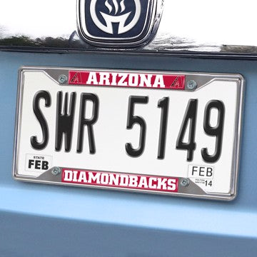 Wholesale-Arizona Diamondbacks License Plate Frame MLB Exterior Auto Accessory - 6.25" x 12.25" SKU: 26494