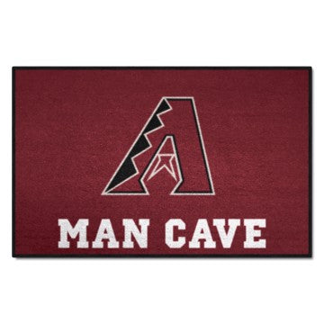 Wholesale-Arizona Diamondbacks Man Cave Starter MLB Accent Rug - 19" x 30" SKU: 22371