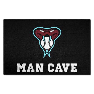 Wholesale-Arizona Diamondbacks Man Cave Starter MLB Accent Rug - 19" x 30" SKU: 29003