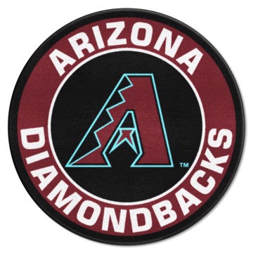 Wholesale-Arizona Diamondbacks Roundel Mat MLB Accent Rug - Round - 27" diameter SKU: 18126
