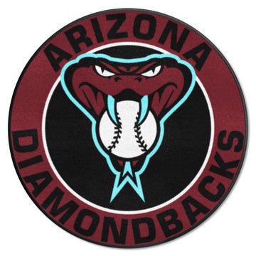 Wholesale-Arizona Diamondbacks Roundel Mat MLB Accent Rug - Round - 27" diameter SKU: 29018