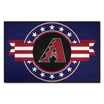 Wholesale-Arizona Diamondbacks Starter Mat - MLB Patriotic MLB Accent Rug - 19" x 30" SKU: 18528
