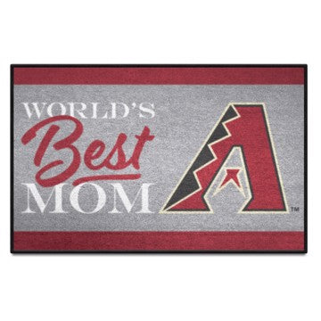 Wholesale-Arizona Diamondbacks Starter Mat - World's Best Mom MLB Accent Rug - 19" x 30" SKU: 34087