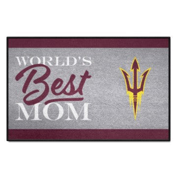 Wholesale-Arizona State Sun Devils Starter Mat - World's Best Mom 19"x30" SKU: 34526