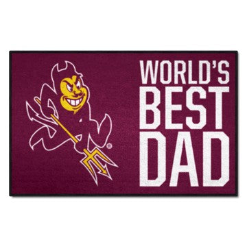 Wholesale-Arizona State Sun Devils World's Best Dad Starter Mat 19"x30" SKU: 31213