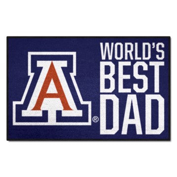 Wholesale-Arizona Wildcats World's Best Dad Starter Mat 19"x30" SKU: 18233