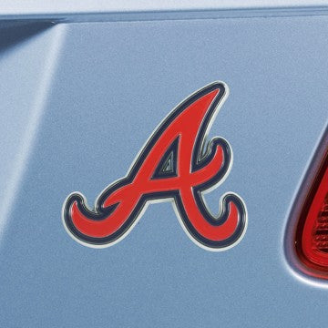 Wholesale-Atlanta Braves Emblem - Color MLB Exterior Auto Accessory - Color Emblem - 3.2" x 3" SKU: 26501