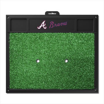 Wholesale-Atlanta Braves Golf Hitting Mat MLB 20" x 17" SKU: 15432