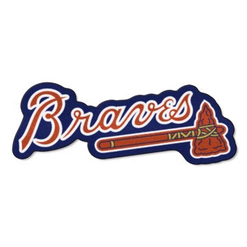 Wholesale-Atlanta Braves Mascot Mat MLB Accent Rug - Approximately 36" x 36" SKU: 29197