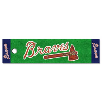 Wholesale-Atlanta Braves Putting Green Mat MLB 18" x 72" SKU: 9036