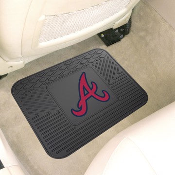 Wholesale-Atlanta Braves Utility Mat MLB Back Seat Car Floor Mats - 1 Piece - 14" x 17" SKU: 10052