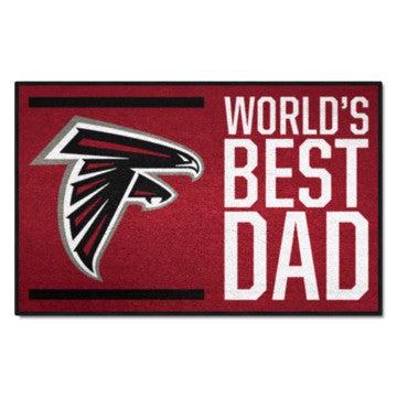 Wholesale-Atlanta Falcons World's Best Dad Starter Mat NFL Accent Rug - 19" x 30" SKU: 18158