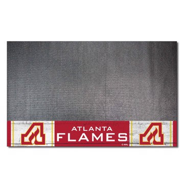 Wholesale-Atlanta Flames Grill Mat - Retro Collection NHL Vinyl Mat - 26" x 42" SKU: 35436