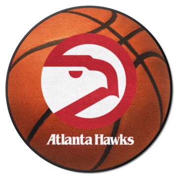 Wholesale-Atlanta Hawks Basketball Mat - Retro Collection NBA Accent Rug - Round - 27" diameter SKU: 35212