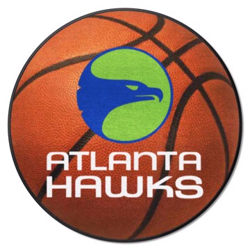 Wholesale-Atlanta Hawks Basketball Mat - Retro Collection NBA Accent Rug - Round - 27" diameter SKU: 35221