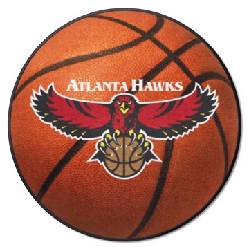 Wholesale-Atlanta Hawks Basketball Mat - Retro Collection NBA Accent Rug - Round - 27" diameter SKU: 35230