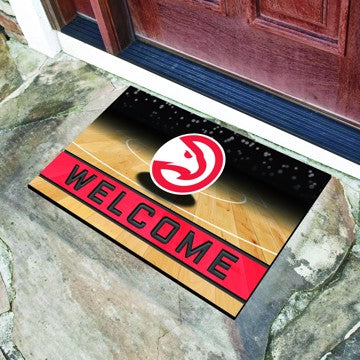 Wholesale-Atlanta Hawks Crumb Rubber Door Mat NBA Outdoor Door Mat - 18" x 30" SKU: 21940