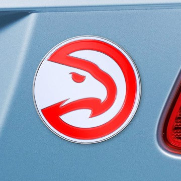 Wholesale-Atlanta Hawks Emblem - Color NBA Exterior Auto Accessory - Color Emblem - 3.2" x 3.2" SKU: 22713