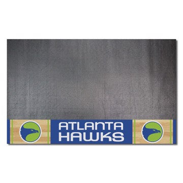 Wholesale-Atlanta Hawks Grill Mat - Retro Collection NBA Vinyl Mat - 26" x 42" SKU: 35219
