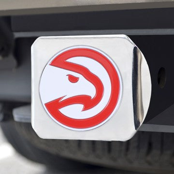 Wholesale-Atlanta Hawks Hitch Cover NBA Color Emblem on Chrome Hitch - 3.4" x 4" SKU: 22714