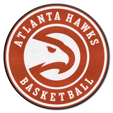 Wholesale-Atlanta Hawks Roundel Mat NBA Accent Rug - Round - 27" diameter SKU: 18826