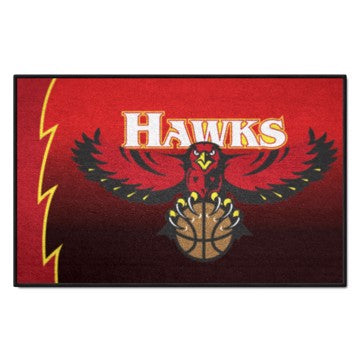 Wholesale-Atlanta Hawks Starter Mat - Retro Collection NBA Accent Rug - 19" x 30" SKU: 35225
