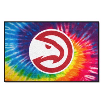 Wholesale-Atlanta Hawks Starter Mat - Tie Dye NBA Accent Rug - 19" x 30" SKU: 34367