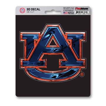 Wholesale-Auburn 3D Decal Auburn University 3D Decal 5” x 6.25” - "AU" Logo SKU: 62801