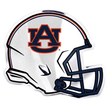 Wholesale-Auburn Embossed Helmet Emblem Auburn University Embossed Helmet Emblem 3.25” x 3.25 - "AU" Primary Logo SKU: 60745