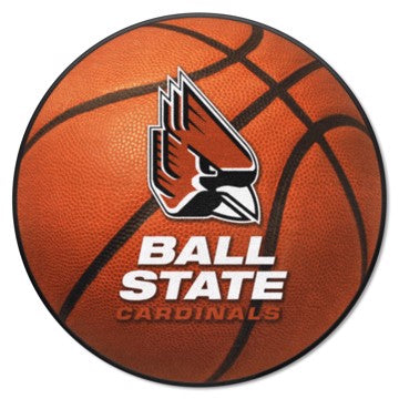 Wholesale-Ball State Cardinals Basketball Mat 27" diameter SKU: 4287