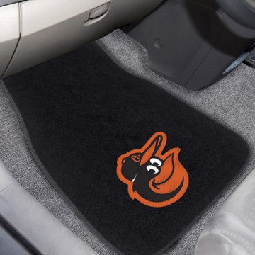 Wholesale-Baltimore Orioles 2-Piece Embroidered Car Mat Set MLB Auto Floor Mat - 2 piece Set - 17" x 25.5" SKU: 20565