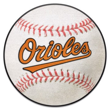 Wholesale-Baltimore Orioles Baseball Mat MLB Accent Rug - Round - 27" diameter SKU: 6328