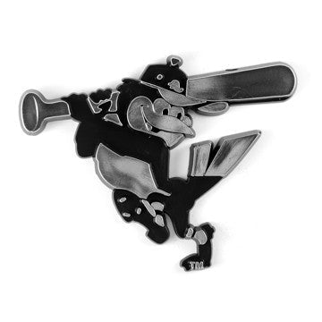 Wholesale-Baltimore Orioles Molded Chrome Emblem MLB Plastic Auto Accessory SKU: 60212