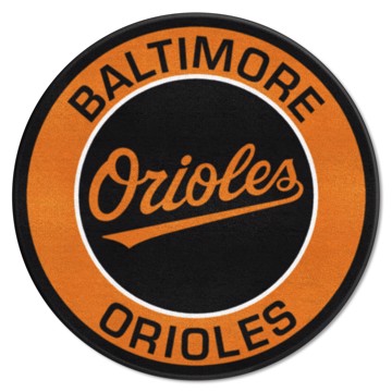 Wholesale-Baltimore Orioles Roundel Mat MLB Accent Rug - Round - 27" diameter SKU: 29218