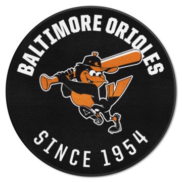 Wholesale-Baltimore Orioles Roundel Mat - Retro Collection MLB Accent Rug - Round - 27" diameter SKU: 2047
