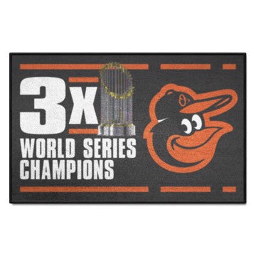 Wholesale-Baltimore Orioles Starter Mat - Dynasty MLB Accent Rug - 19" x 30" SKU: 36020