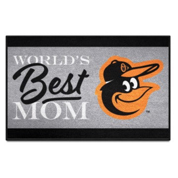 Wholesale-Baltimore Orioles Starter Mat - World's Best Mom MLB Accent Rug - 19" x 30" SKU: 34089