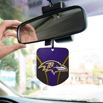 Wholesale-Baltimore Ravens Air Freshener 2-pk NFL Interior Auto Accessory - 2 Piece SKU: 61562