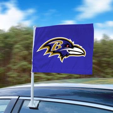 Wholesale-Baltimore Ravens Car Flag NFL Auto Flag - 1 Piece - 11" x 14" SKU: 26134