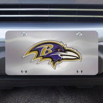 Wholesale-Baltimore Ravens Diecast License Plate NFL Exterior Auto Accessory - 12" x 6" SKU: 28640