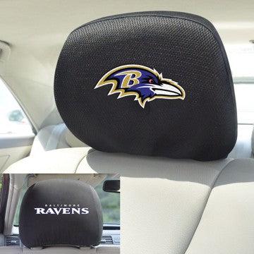 Wholesale-Baltimore Ravens Headrest Cover NFL Universal Fit - 10" x 13" SKU: 12490