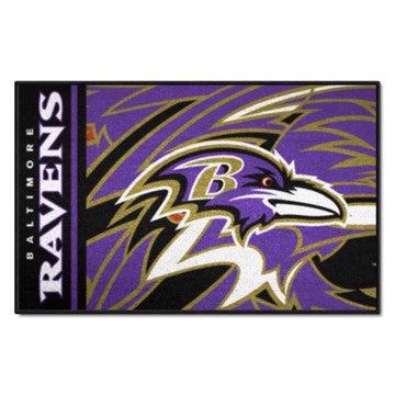 Wholesale-Baltimore Ravens NFL x FIT Starter Mat NFL Accent Rug - 19" x 30" SKU: 23210